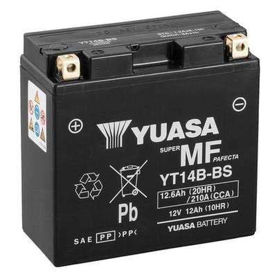 YUASA Starterbatterie AGM YT14B Maintenance Free 12V 12Ah 210A