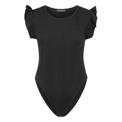 Body CLOUD 5IVE "CLOUD 5IVE Body", Damen, Gr. XL, US-Größen, schwarz, 95% Baumwolle, 5% Elasthan, Bodys Body