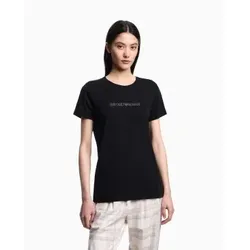 Emporio Armani für Damen. EW000408_AF13033 Homie T-shirt schwarz (XS), Heimtextilien, Baumwolle, Kurzarm