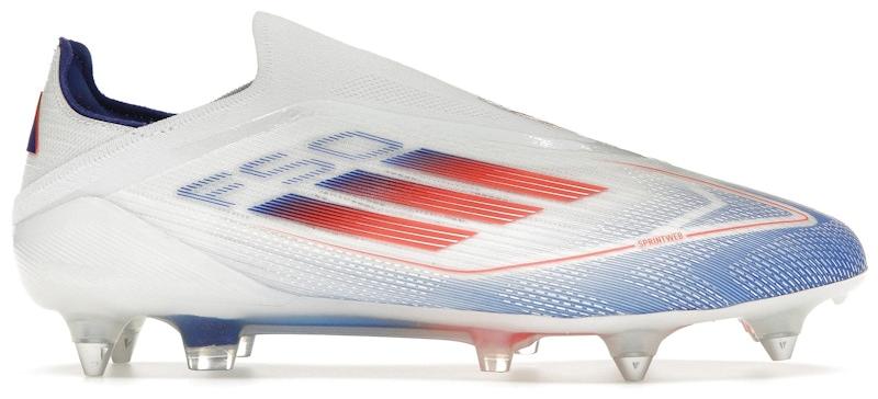 adidas F50 Elite Laceless SG Cloud White Solar Red Lucid Blue - EU 42