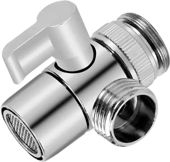 INF Wasserhahn-Umlenkventil M22 auf F1/2+F3/4+M24+M26+M28 Adapter - Silber