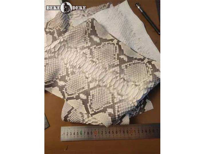 Pièce de cuir véritable de haute qualité en peau de serpent pour artisanat, accessoires de portefeuille DIY, tissu en cuir véritable