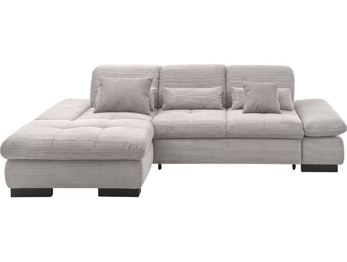 set one by Musterring Ecksofa SO4100 V, mit verstellbaren Kopfteilen, wahlweise mit Funktionen, Cord-Bezug