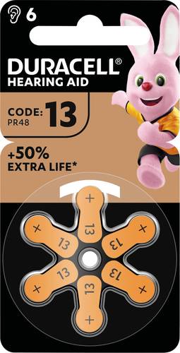 Duracell Hörgerätebatterie ZA13 1.45V 1 St. 290 mAh Zink-Luft