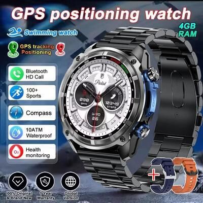 Uplift Picks TrailCore GPS Smart Watch Offline Map Navigation Sports Waterproof black Steel 1000 Mah Offline Strap
