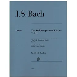 Das Wohltemperierte Klavier Teil 2 ohne Fingersätze, Fachbücher von Johann Sebastian Bach