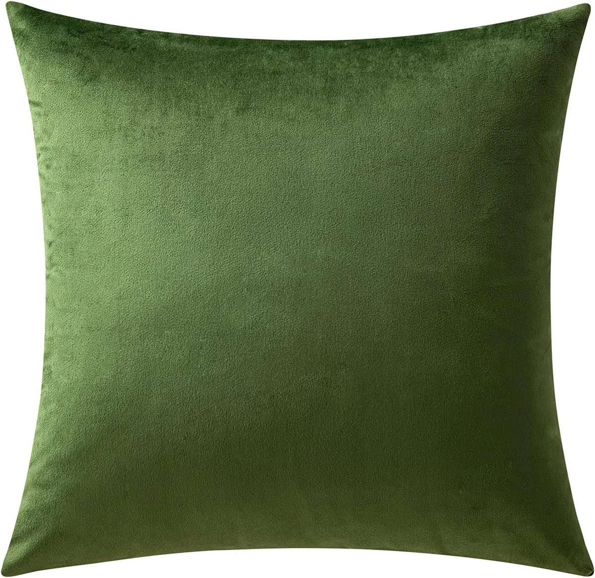 Fluweelzachte decoratieve kussensloop Matcha Groen 40 x 40 cm
