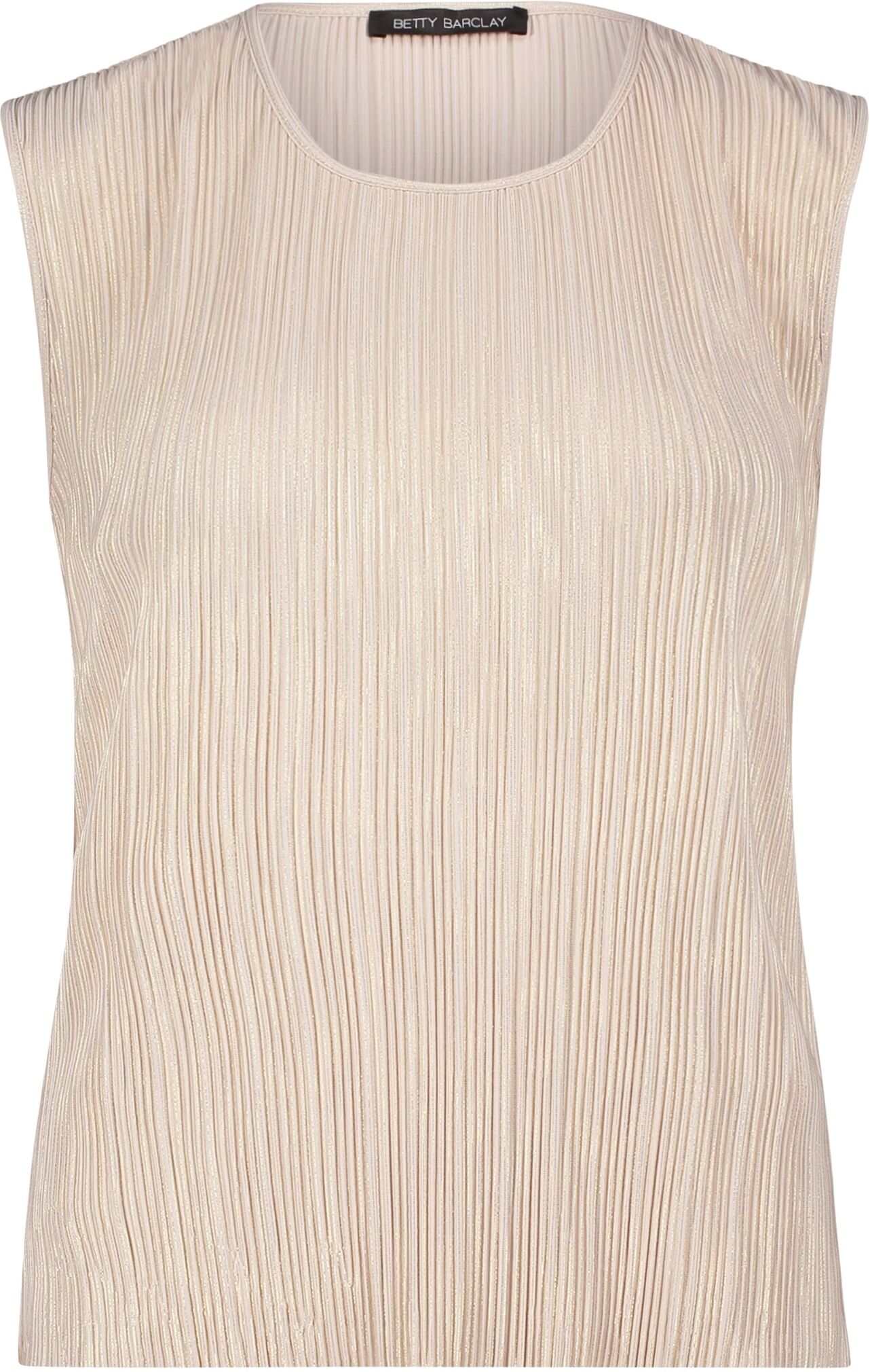 Trägertop BETTY BARCLAY "Casual-Shirt mit Glanzeffekt", Damen, Gr. 42, grau (grau beige), Obermaterial: 100% Polyester PES., Tops Trägertop