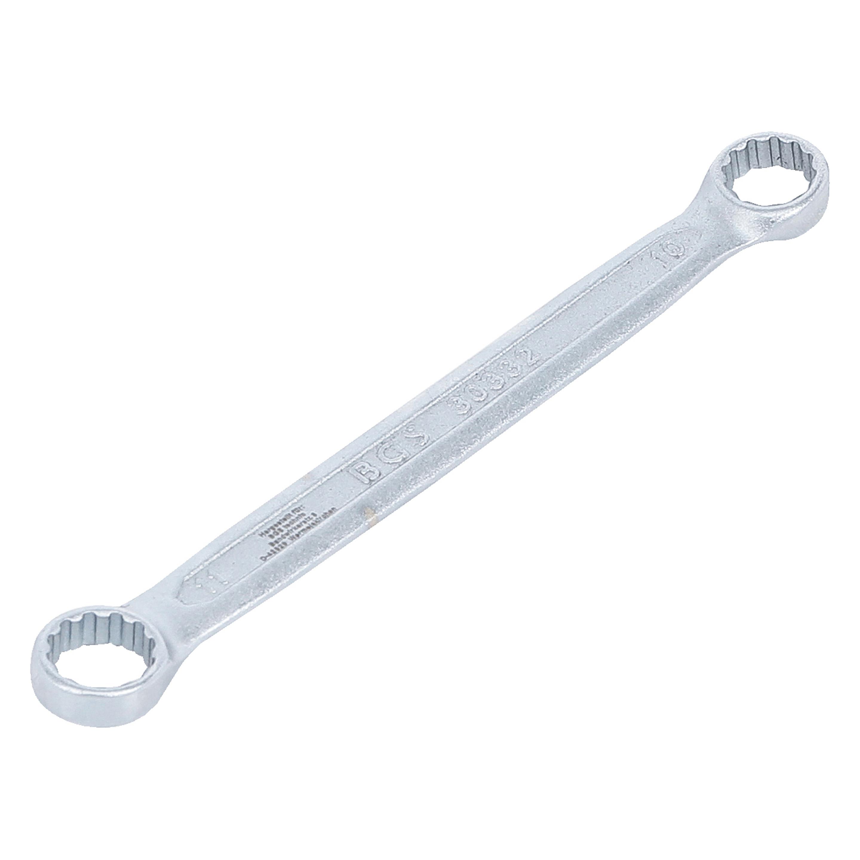 BGS Doppel-Ringschlüssel extra flach SW 10 x 11 mm (10 mm, 11 mm) (30332)