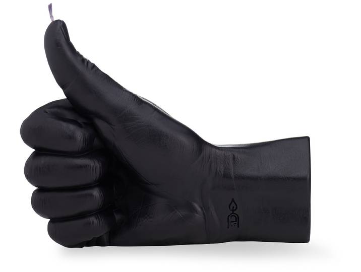 Kerze Thumbs Up Schwarz