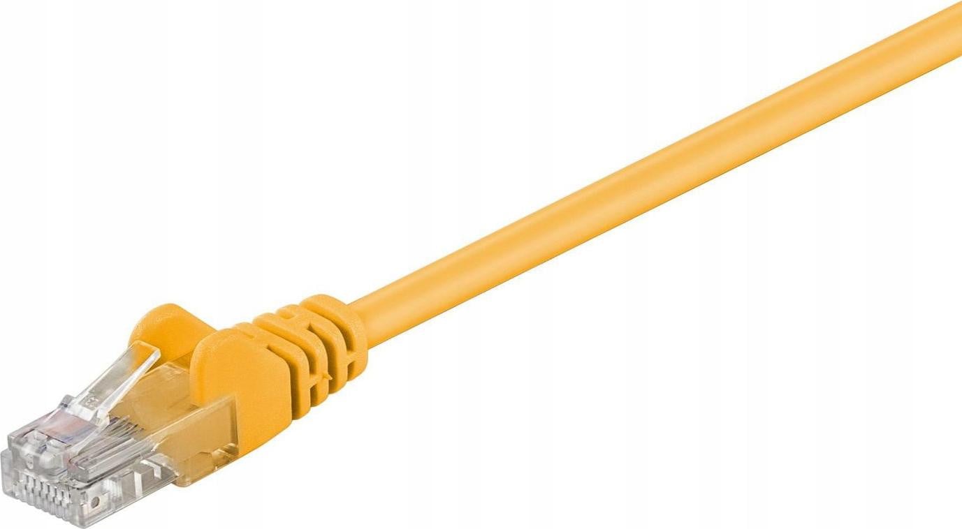 MicroConnect B-UTP50025Y Cat5e U/UTP Twisted Pair Netwerkkabel met RJ-45 connectoren, 0,25 meter, geel