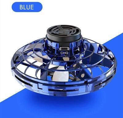 JoyToys Flying Fidget Spinner Drone Ball UFO Blue