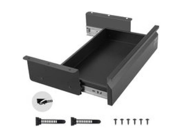 VEVOR Untertisch Schublade 440x223x101 mm, Unterbau Schreibtisch, versteckter Schreibtisch-Aufbewahrungs-Organizer, Bleistiftschublade unter dem Tisch für Sitz-Steh-Arbeitsplätze im Büro & zu Hause