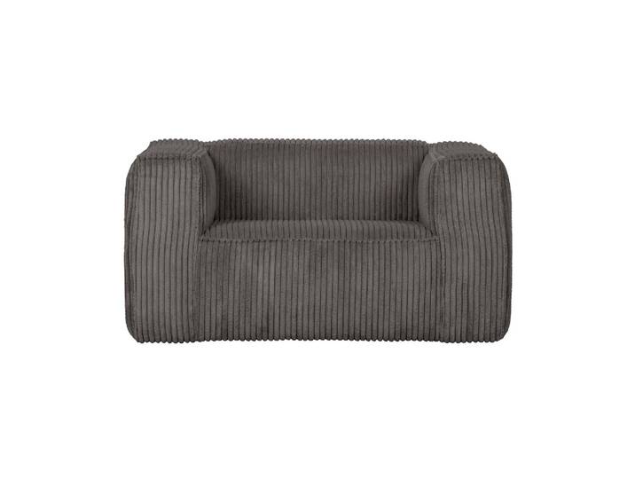 Fauteuil ribcord gris foncé Bean