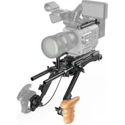 SmallRig Shoulder Rig Kit for Sony FX6 4125B (Cage), Video Zubehör, Schwarz, Silber