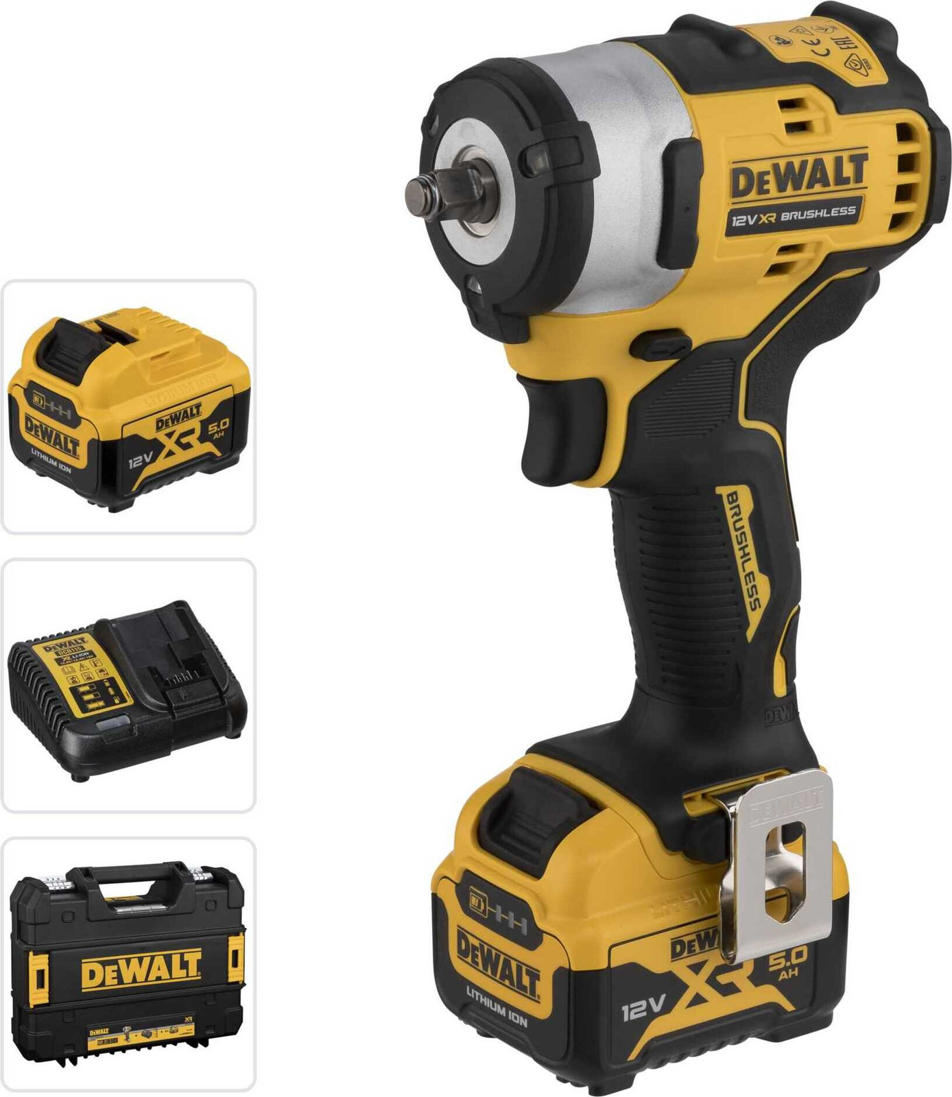 DeWalt DCF903P2-QW accu-slagmoersleutel 3/8 inch, 12 volt