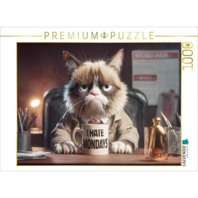 CALVENDO Puzzle Ein freundliches Lächeln Morgens im Büro | 1000 Teile Lege-Größe 64x48cm Foto-Puzzle für glückliche Stunden