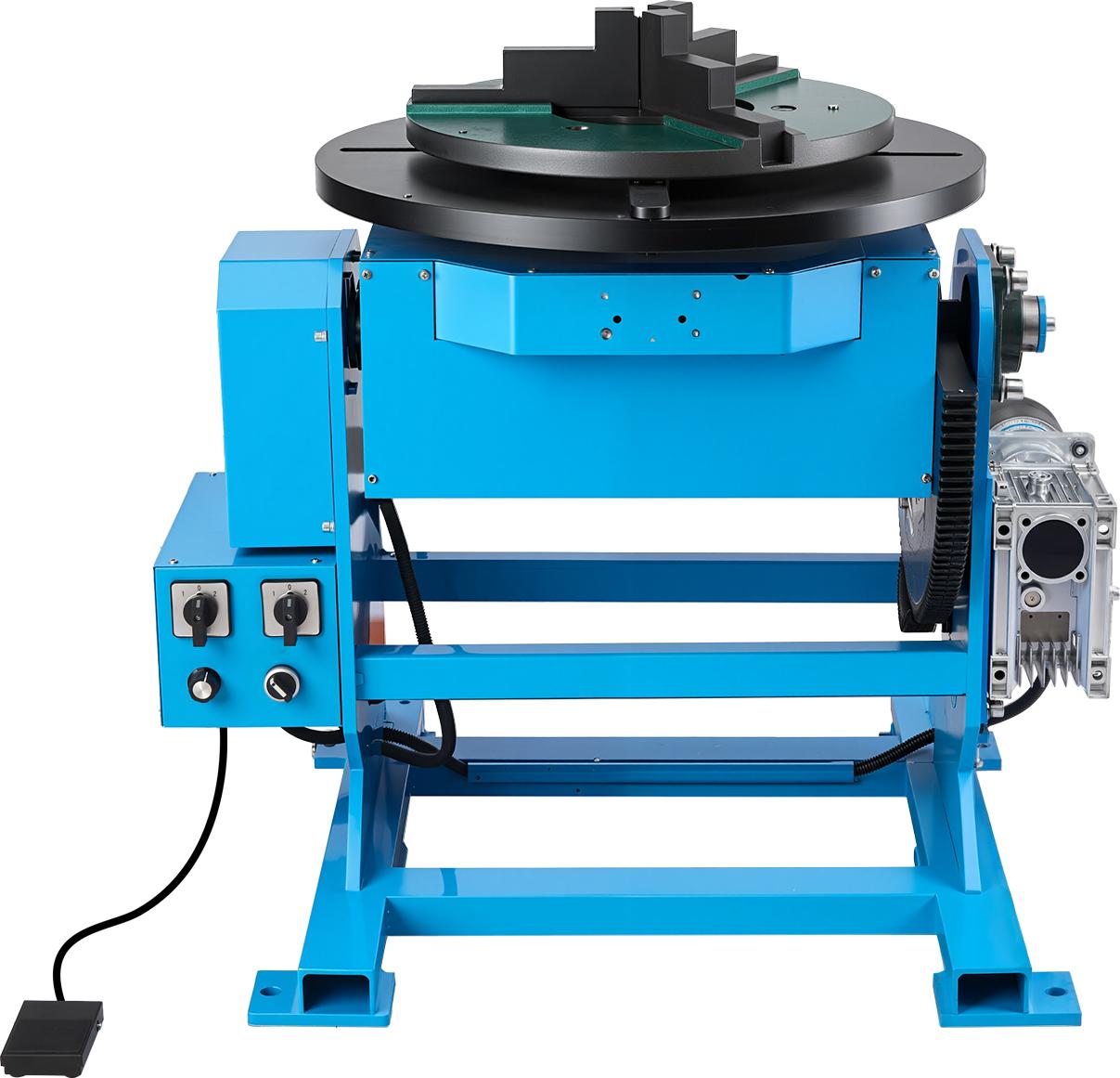 SucceBuy Schweißdrehtisch 400 W, Schweißpositionierer 500 kg, Neigungswinkel -45° bis 90°, regelbare Drehzahl 0,2-2 U/min, elektrisch & mit Fußpedal, geeignet für Schneiden, Schleifen & Montagearbeiten