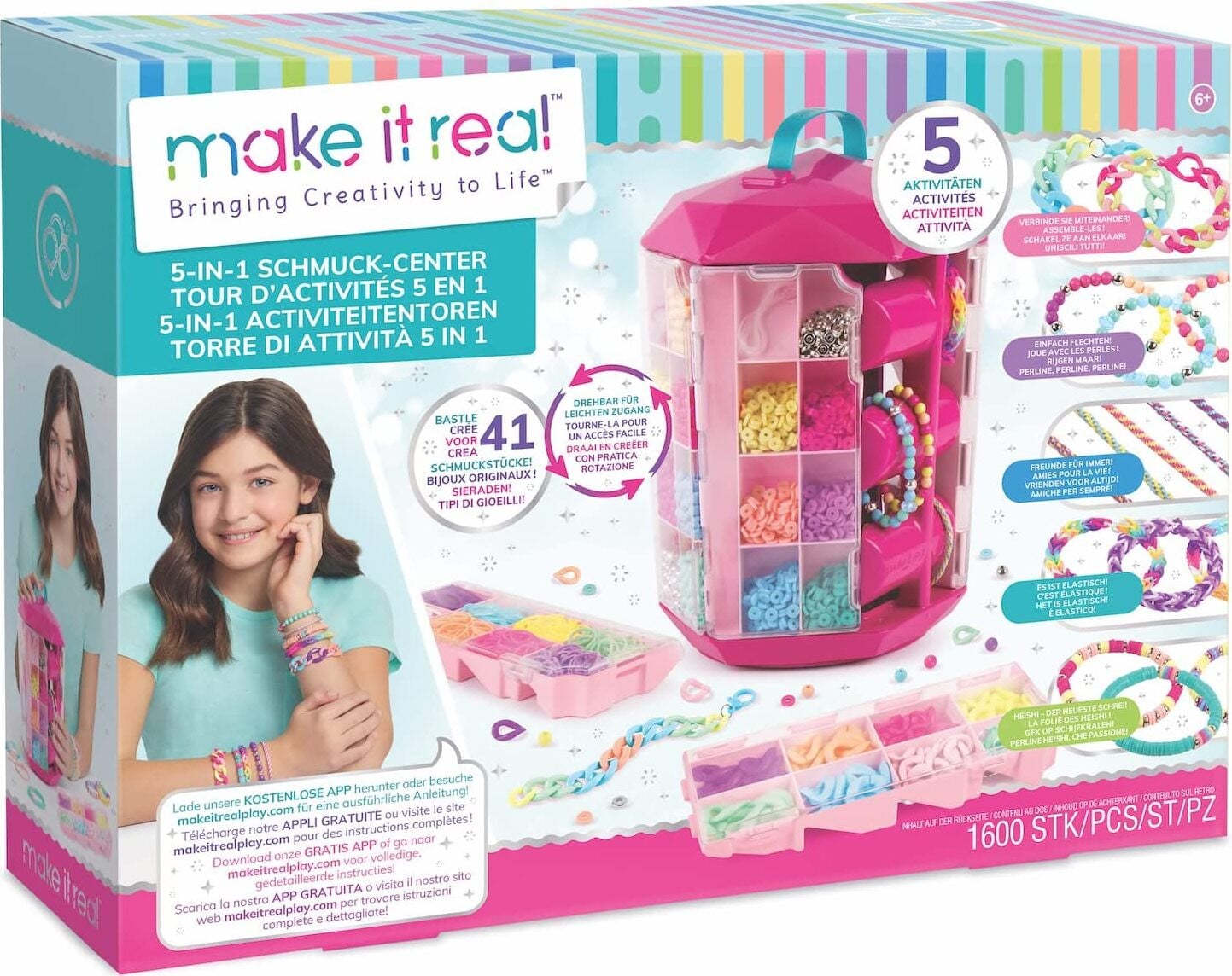 Make it Real MR1754 Sada kralen voor kinderen, Meerdere kleuren
