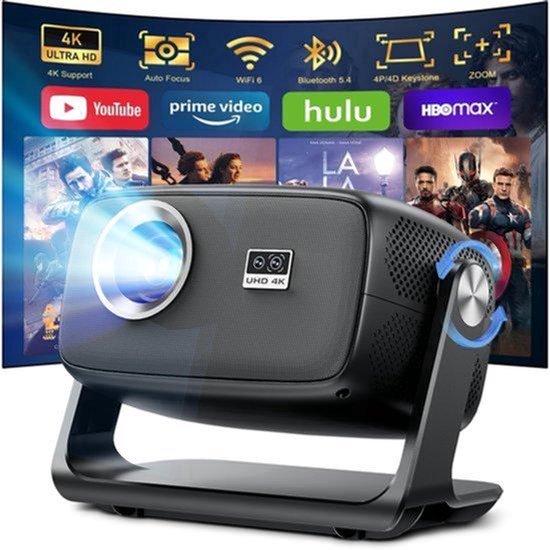 Beamer mit 30.000 Lumen - Native 1080p Auflösung - Android 14.0 Smart-System - LED LCD LCoS Technologie - Ideal für Heimkino und Unterhaltung