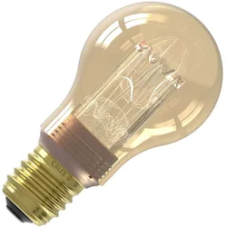 Calex | LED-Glühfaden | Große Fassung E27 | A60 Standard | Gold | 3,5W
