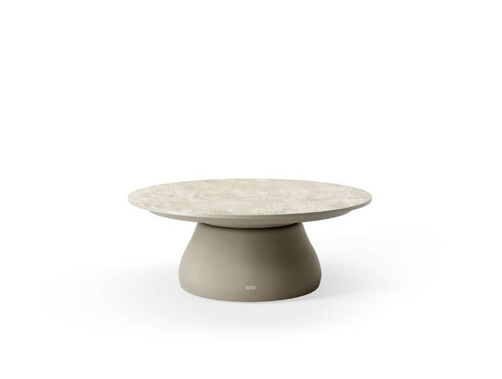 Suns Farzi Beistelltisch Aluminium/Neolith Stone grey