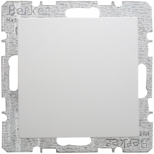 Berker Cache aveugle pws/mat avec pièce centrale 6710091909 (6710091909)