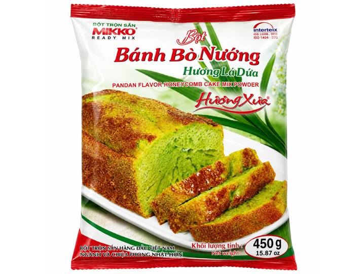 MIKKO - Préparation pour gâteau au pandan (Bột Bánh Bò Lá Dứa) 450 g