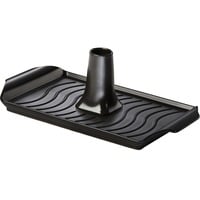 Keramische Grillplatte 43 x 25cm, mit Geflügelhalter schwarz
