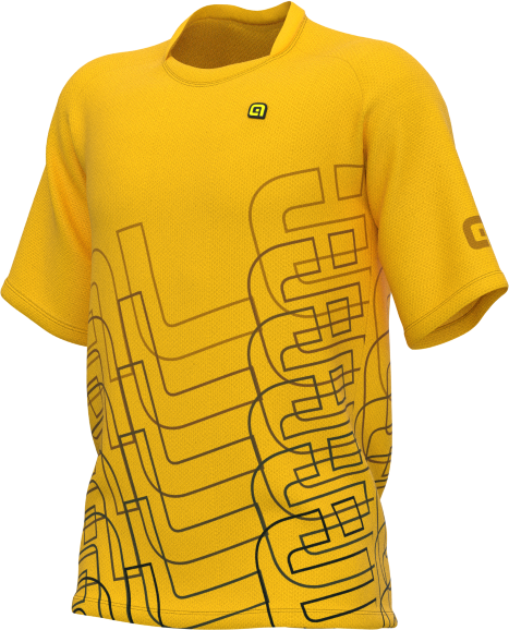 ALE' Maglia ciclismo  OFF ROAD - MTB VISUAL giallo