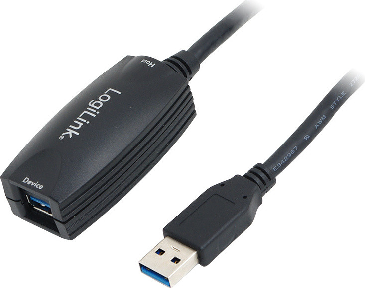 LogiLink USB-kabel 3.0, zwart, 5 meter