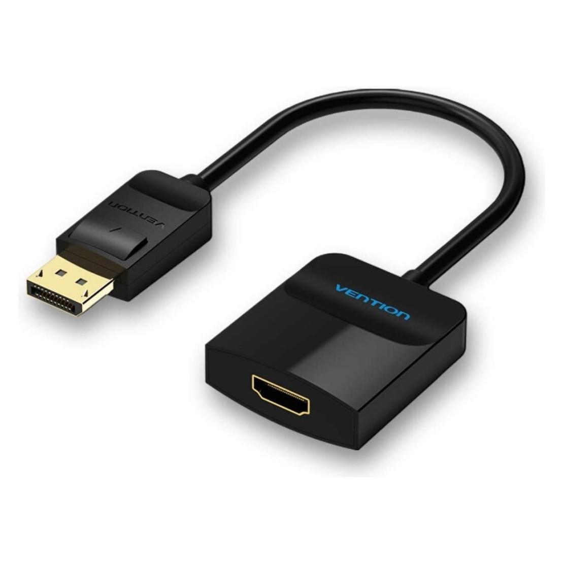 Vention DisplayPort auf HDMI Kabeladapter, schwarz - 0,15m (DisplayPort, HDMI) (HBGBB)