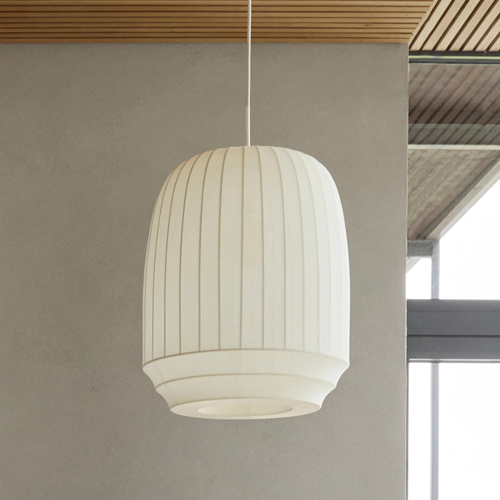 Northern Tradition Hanglamp Tall White - Design Stoffen Pendellampen