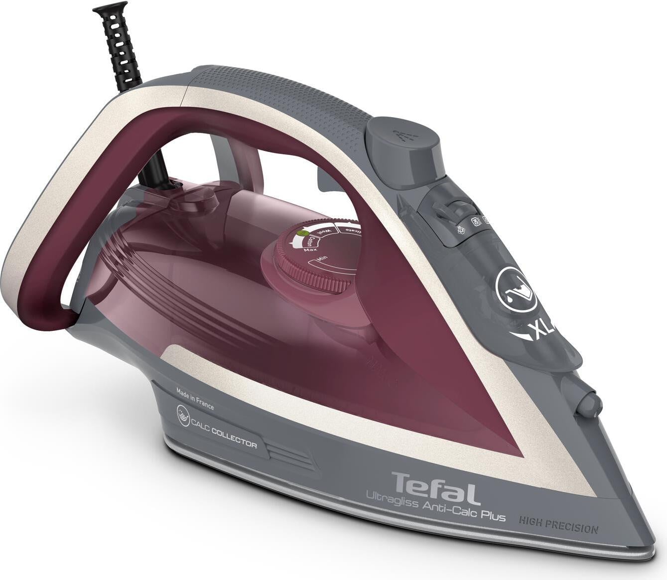 Tefal Ultragliss Anti-Calc Plus FV6840E0 Stoomstrijkijzer 2800 W - Paars/Zilver