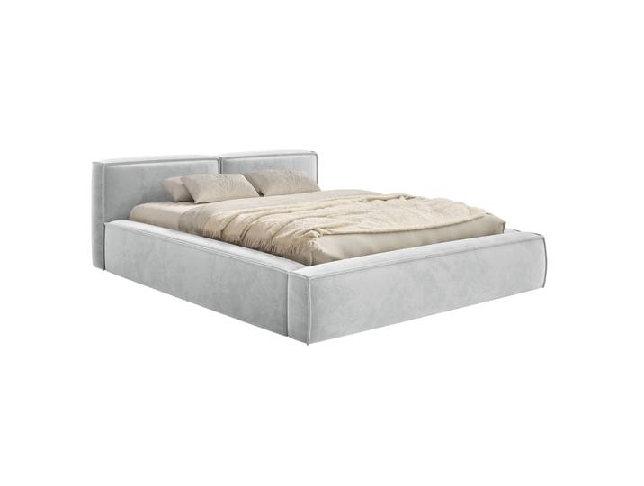 Polsterbett 140x200 cm Tilves Slim Low mit Stauraum,