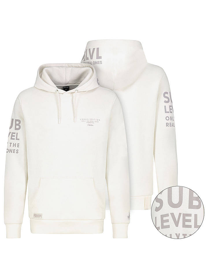 Sublevel Hoodie "Tim" in Creme - L