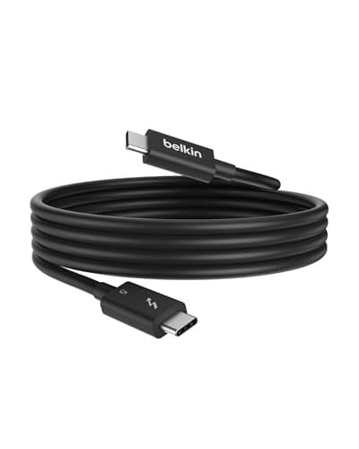 Belkin USB-C Thunderbolt 5 Kabel, 240W Power Delivery, 120 Gbps, 1 m, Zwart