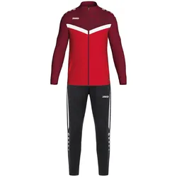JAKO Iconic Polyesteranzug 103 - rot/weinrot XXL