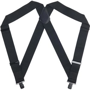 Carhartt Hosenträger Full Swing Side Clip Suspenders, X-Form, 5,1 cm breit, aus Mischgewebe, mit Metallclips, schwarz,