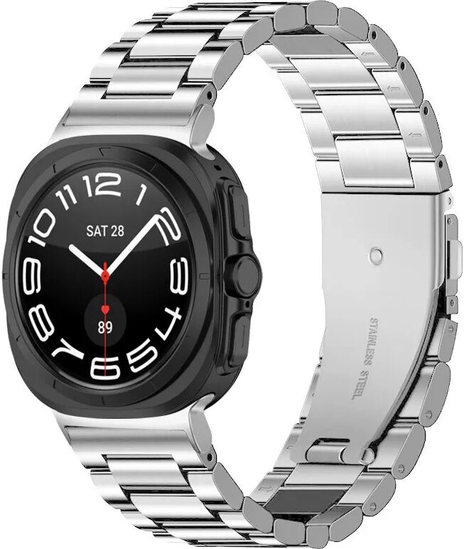 INF Silbernes Edelstahl-Uhrenarmband für Samsung Watch 7 Ultra