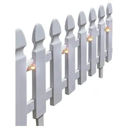 HTI-Living, Rasenkante, Beeteinfassung Länge 540 cm Zaun Weiss (540 cm)