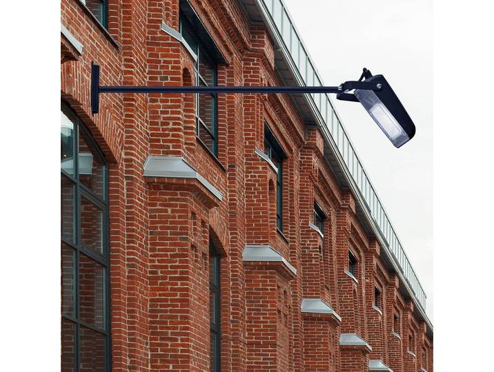 Searchlight Außenwandleuchte Pub, schwarz, Aluminium, Modern