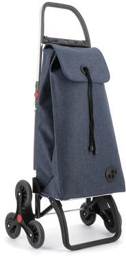 Rolser I-Max Tweed 6 Wheels Stair Climbers Foldable Shopping Trolley - 19.09 in. W x 42.32 in. H x 15.16 in. D