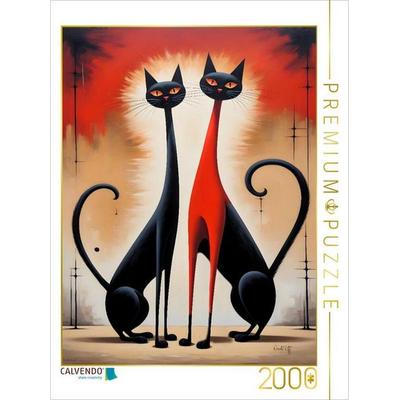 CALVENDO Puzzle Katzen - Samtpfoten im Team | 2000 Teile Lege-Größe 90x67cm Foto-Puzzle für glückliche Stunden, Sonstige von , Calvendo Puzzle