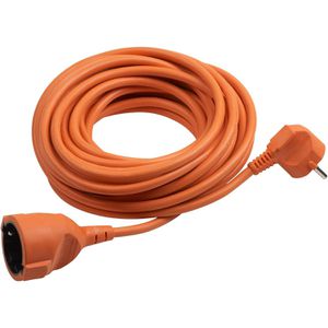 Meister Verlängerungskabel 7433250, für innen, Schutzkontakt, Kabeltyp H05VV-F aus Kunststoff, orange, 25 m