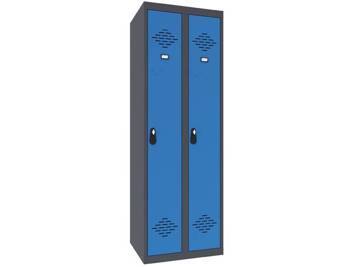 Vestiaire Avantage Industrie Propre Monobloc - Largeur 60 cm - Bleu
