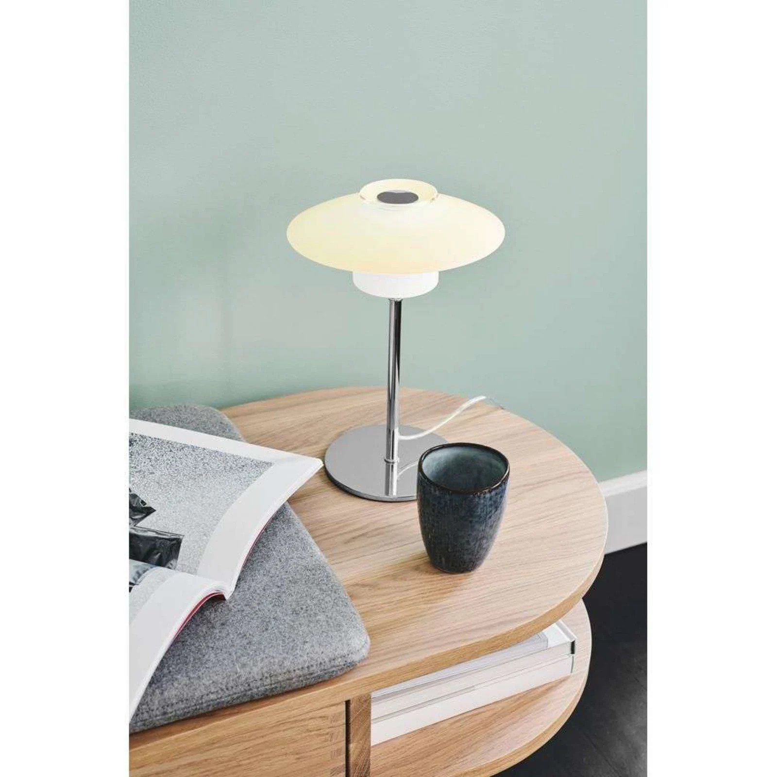Halo Design Scandinavia Tafellamp Ø20 Opal/Chrome - Metaal