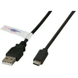 EFB Elektronik K5258SW.1 USB Kabel USB 2.0 1 m USB A USB C 0,48 Gbit/s Schwarz