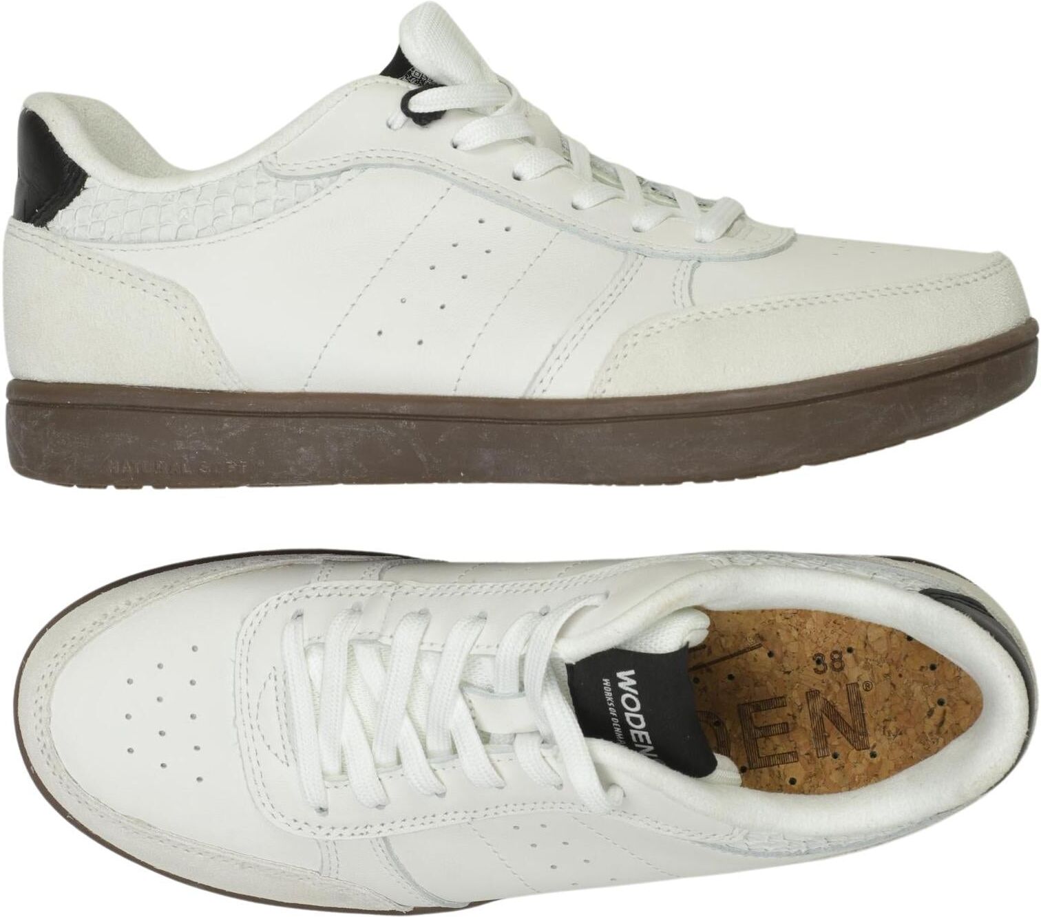 Woden Damen Sneaker, Weiß, Gr. EU 38, Leder - Second Hand