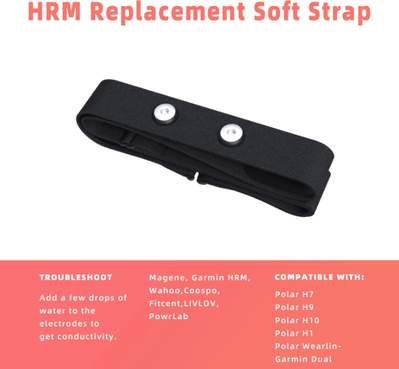 Uplift Curations Adjustable Heart Rate Monitor Replacement Strap Universal Fitness Chest Belt Compatible With Polar H10 H9 H7 & More red